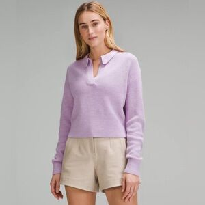 NWT Lululemon Merino Wool-Blend Sweater Size S in Heather Lilac Ether Purple